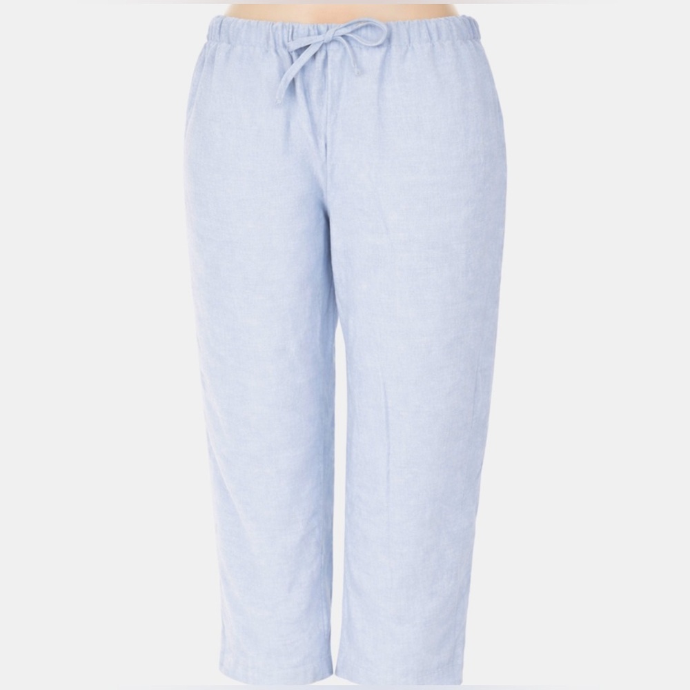 The Group by Babaton Sontag Linen Pants in Blue Gray Size Medium - Picture 2 of 2